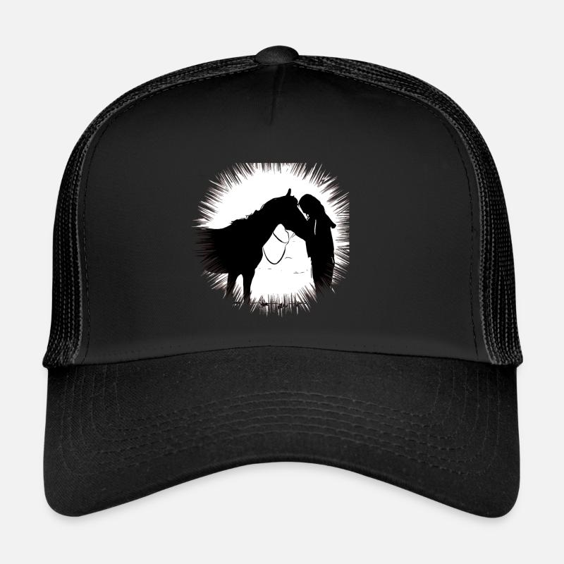 Horse - Trucker Cap - black/black