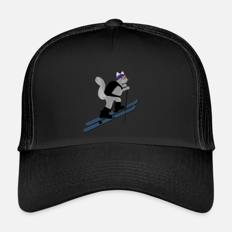 Chats Ski Ski Tour de ski chaton Design Casquette trucker 