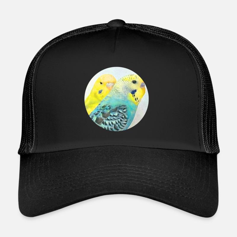 Perruches - Casquette trucker  - noir/noir