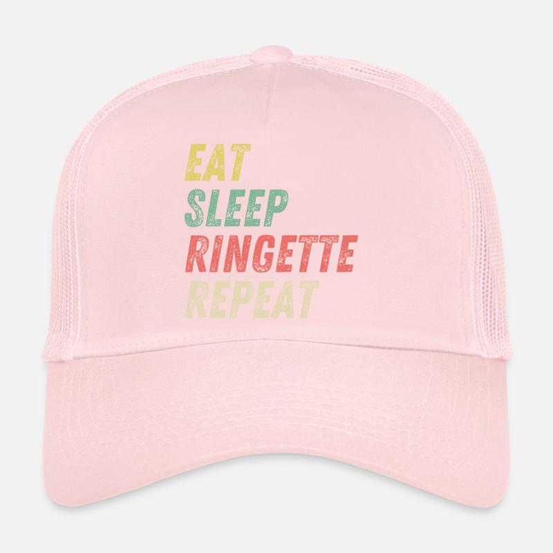 Ringette Lover, Eat Sleep Ringette Repeat Trucker Cap