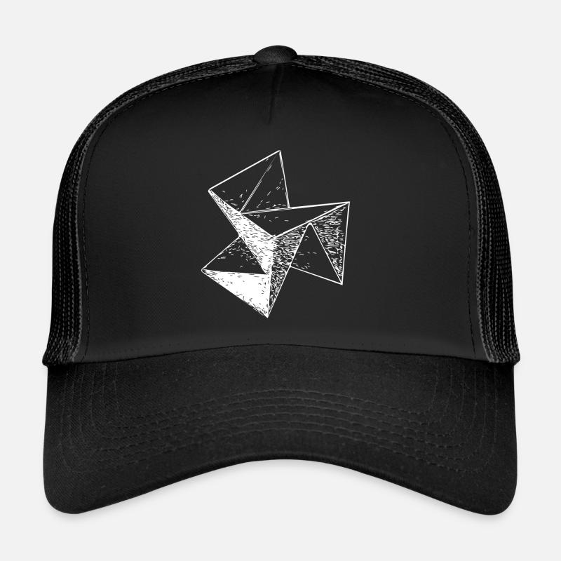 3d Triangle Vintage Cube structure Casquette trucker 