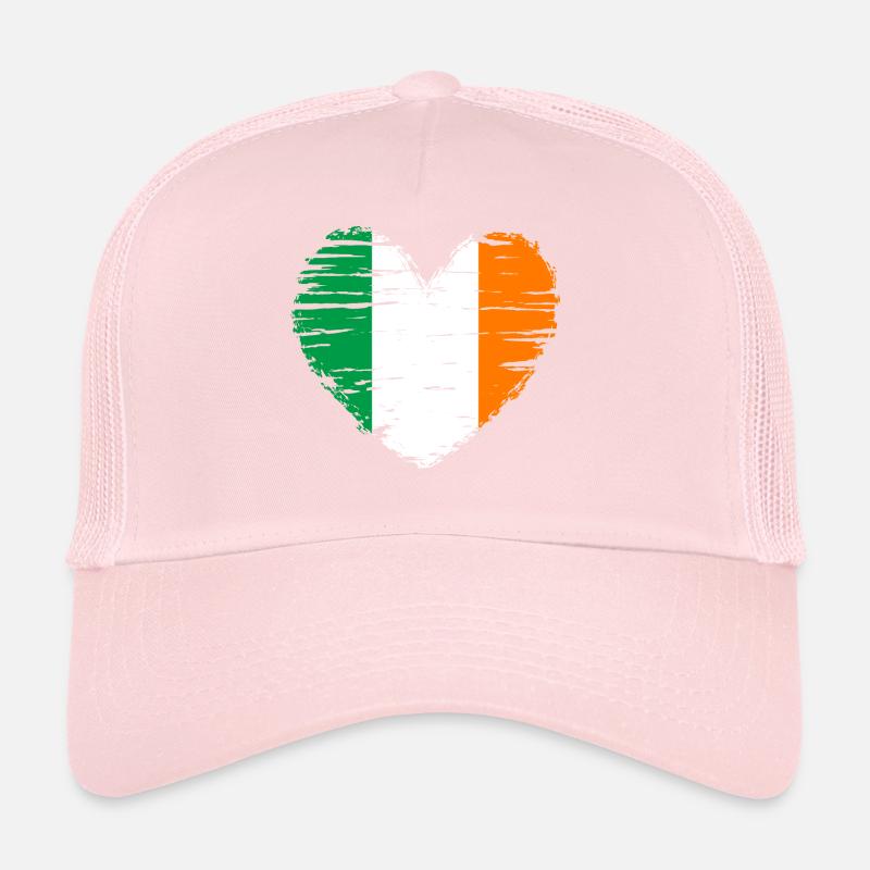 Irlande coeur drapeau blason Casquette trucker 