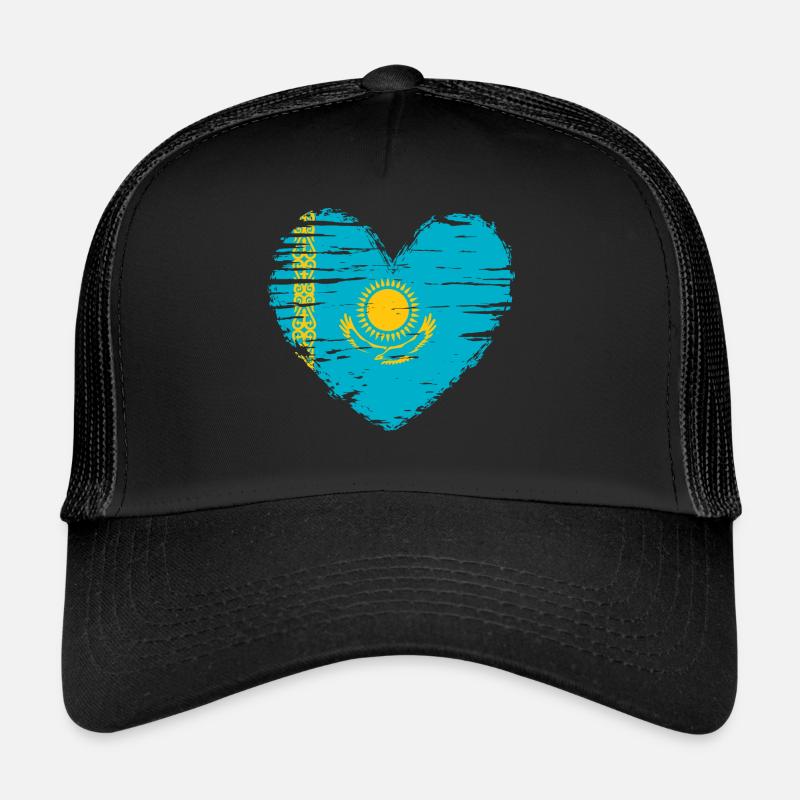 Kazakhstan drapeau drapeau du Kazakhstan Casquette trucker 