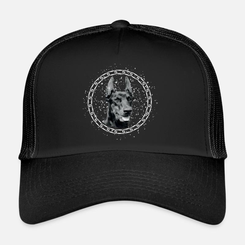 Dobermann as a portrait Trucker Cap