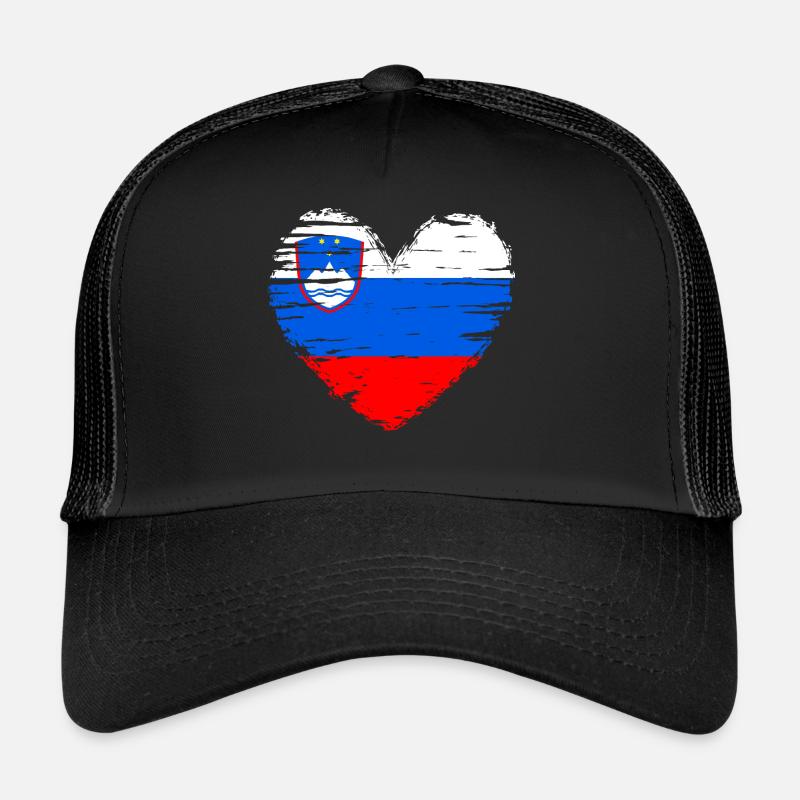 Drapeau drapeau de la Slovénie Casquette trucker 