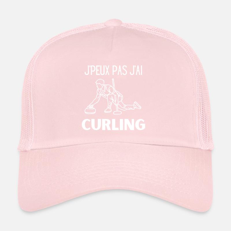 Curling - Je peux pas j ai curling Casquette trucker 