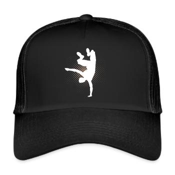 Hip Hop - Trucker Cap - Schwarz/Schwarz - Vorne