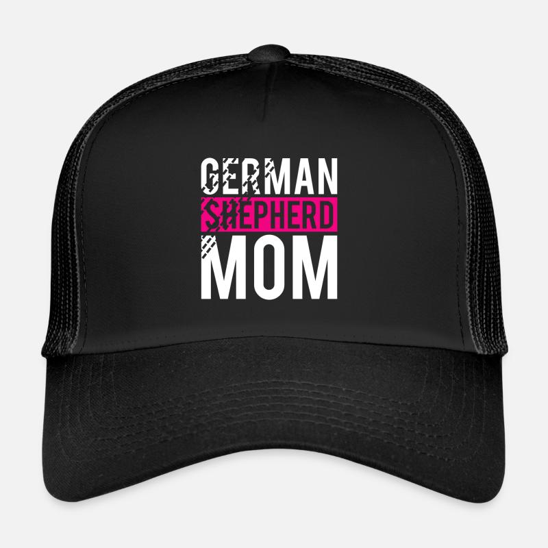 Deutscher Schäferhund I Schäferhundwelpen - Trucker Cap - Schwarz/Schwarz