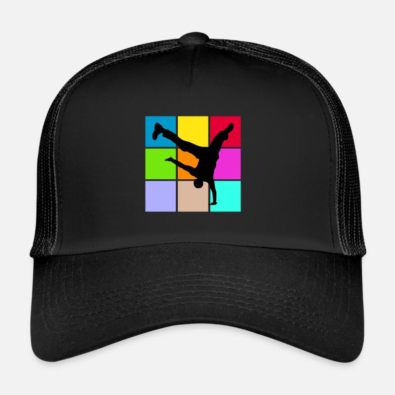 Breakdance - Casquette trucker  - noir/noir