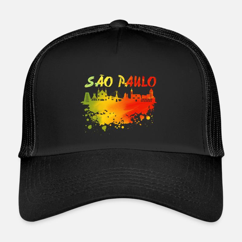 Sao Paulo Skyline couleurs Casquette trucker 
