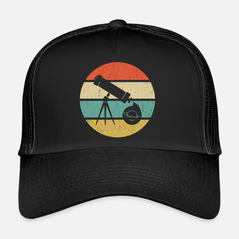 Astronomy Vintage Graphic - Trucker Cap - black/black