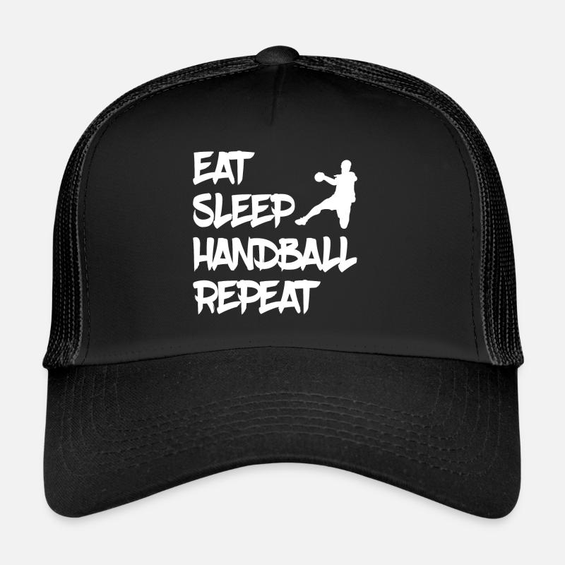 eat sleep handball repeat Trucker Cap