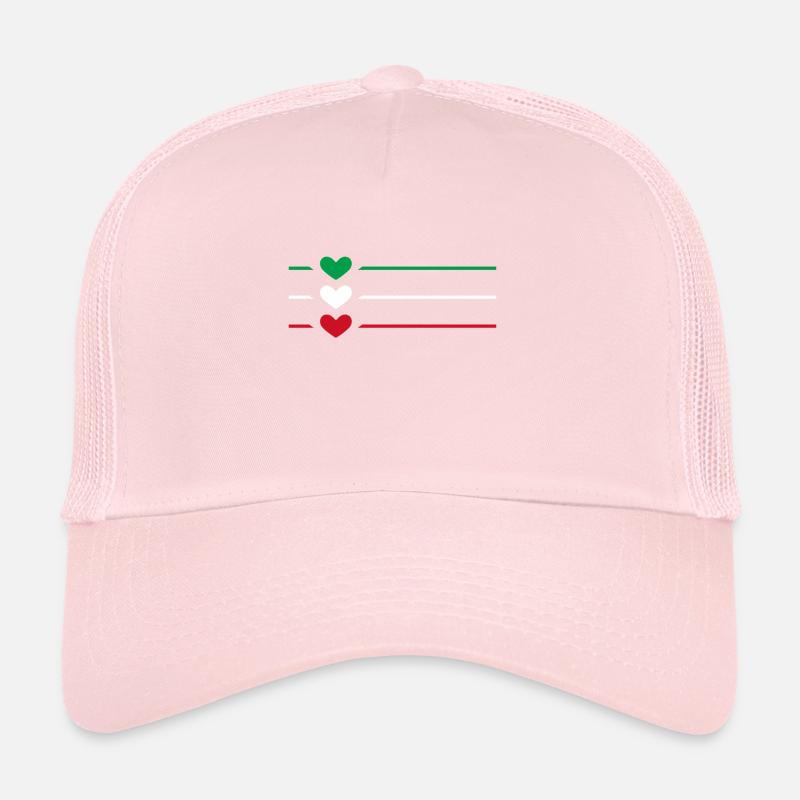 Iran Flag Heart Trucker Cap