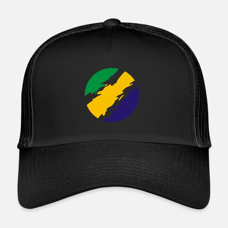 Brésil Couleurs drapeau drapeau Casquette trucker 