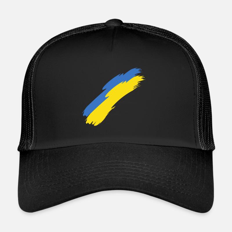 Ukraine - Trucker Cap - Schwarz/Schwarz