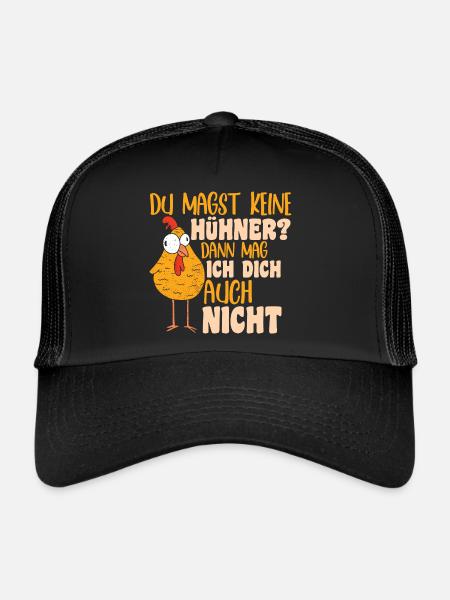 Hühnerflüsterer Huhn Hühnerhalter Hühner - Trucker Cap - Schwarz/Schwarz