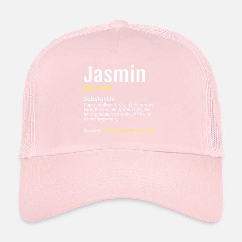Jasmin Name Definition Trucker Cap
