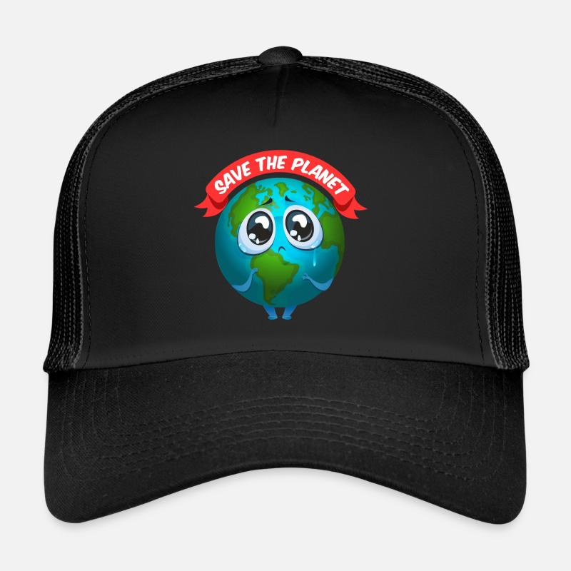 Save Planet Earth | Save planet earth - Trucker Cap - black/black