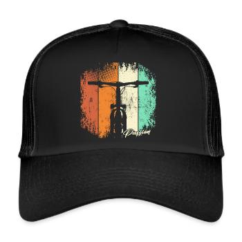 Vélo VTT VTT Vtt - Casquette trucker  - noir/noir - Devant