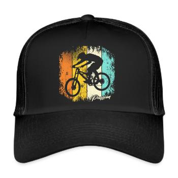 Vélo VTT VTT Descente VTT VTT - Casquette trucker  - noir/noir - Devant