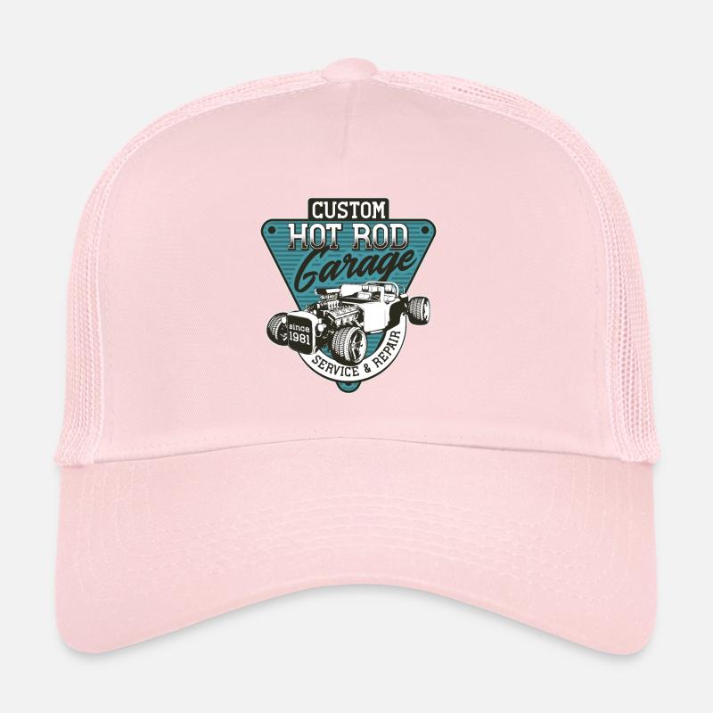 Hot Rod - Voitures de course classiques - sombre Casquette trucker 