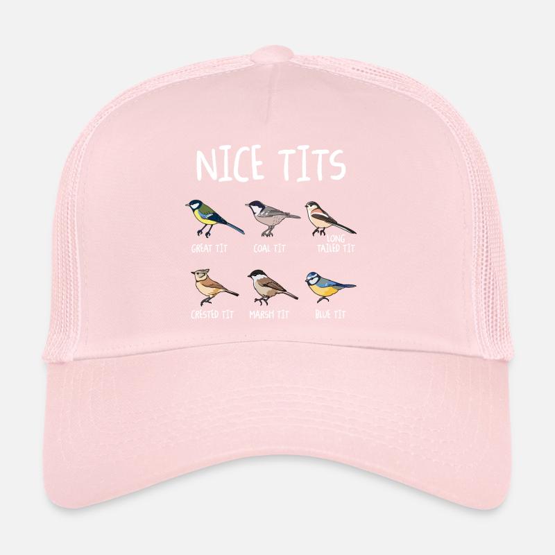 Nice Tits Funny Bird Watching Tit Birdwatcher Trucker Cap