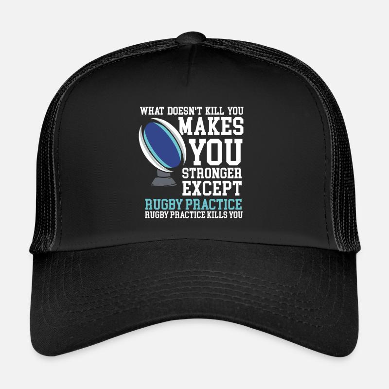 Rugby Rugby Player - Trucker Cap - black/black