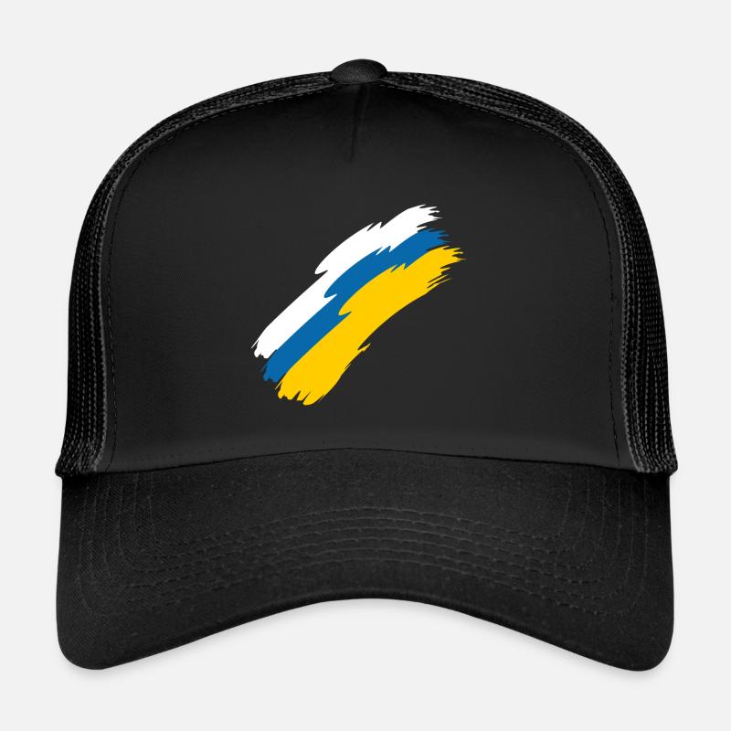 Drapeau des îles Canaries - Casquette trucker  - noir/noir