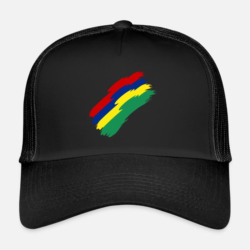 Couleurs du drapeau de l’île Maurice Casquette trucker 