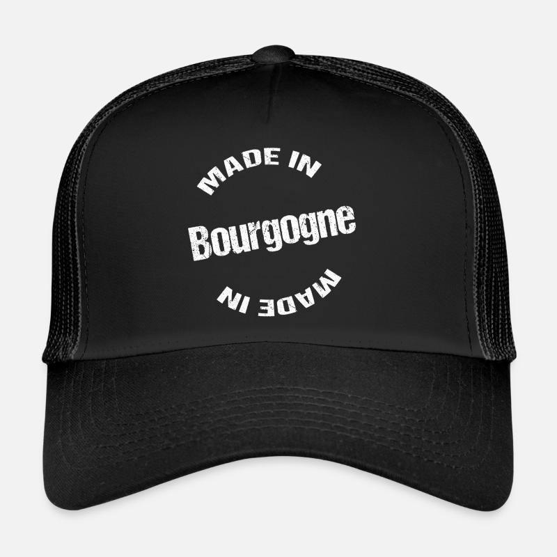 Made in Bourgogne blc - Casquette trucker  - noir/noir