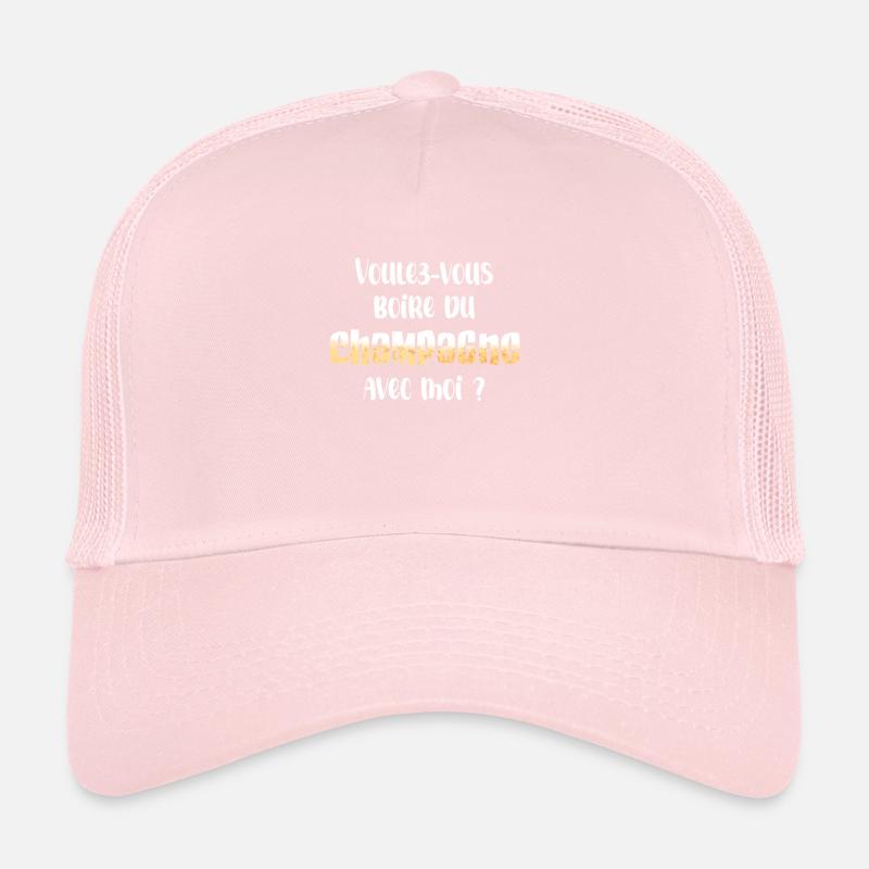 Voulez-vous boire du avec moi ? Casquette trucker 
