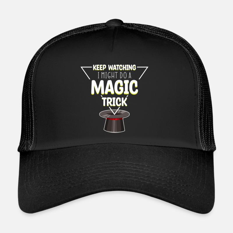 Magic Magic Magic Hat - Trucker Cap - black/black