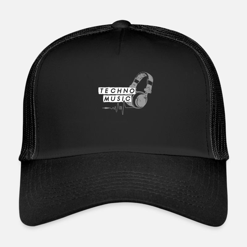 Techno music Casquette trucker 