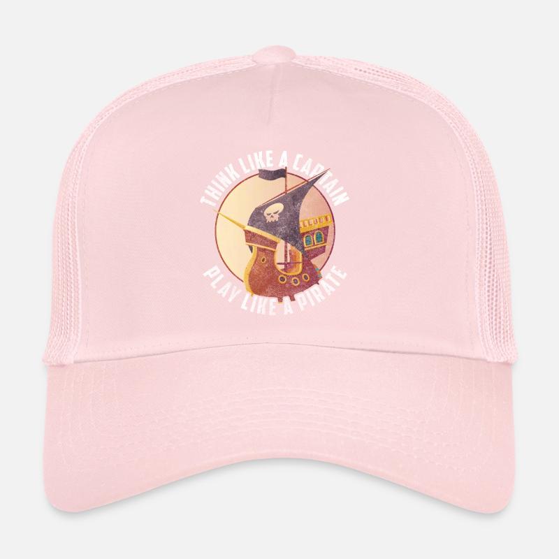 Piratenschiff Schatzsuche Augenklappe Schiff Trucker Cap
