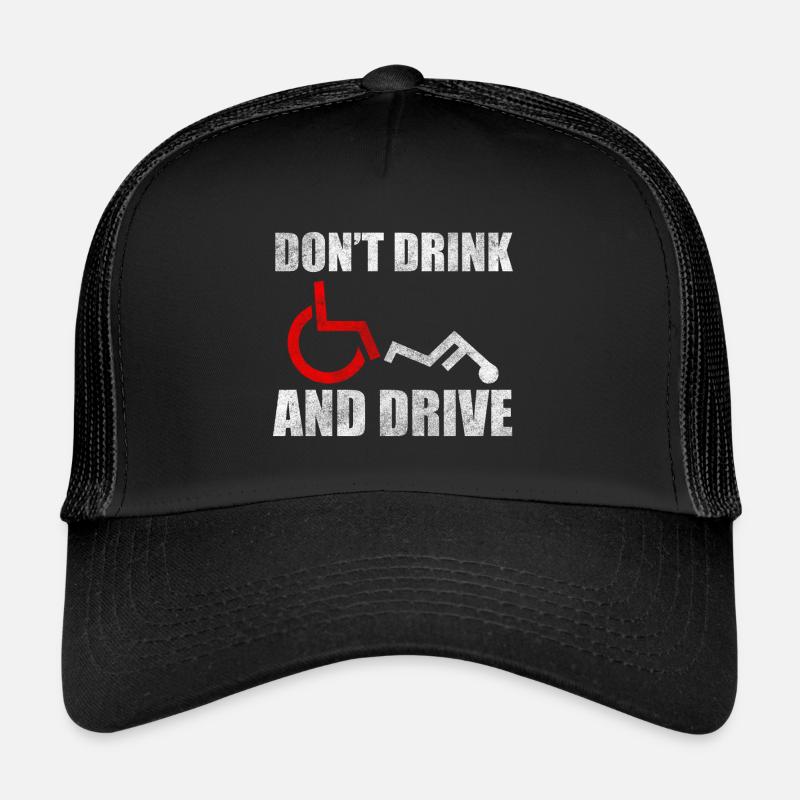 Rollstuhlfahrer Behindert Humor Trucker Cap
