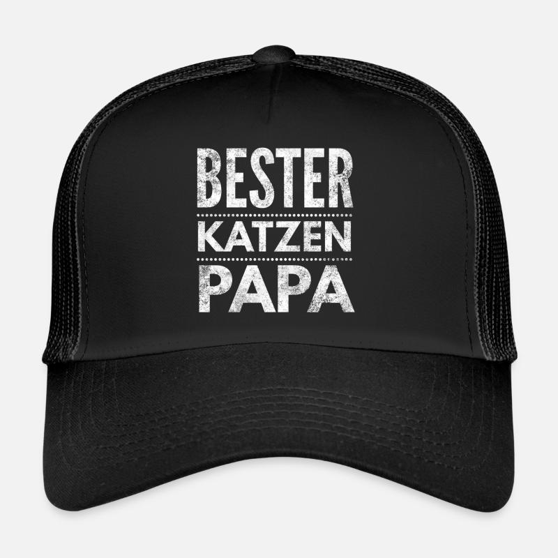 Bester Katzen Papa da schnurren die Katzen Trucker Cap