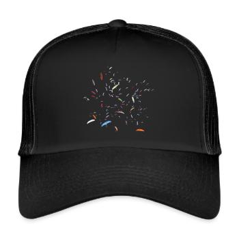 Paragliding Competition Gleitschirm Wettbewerb CP - Trucker Cap - Schwarz/Schwarz - Vorne