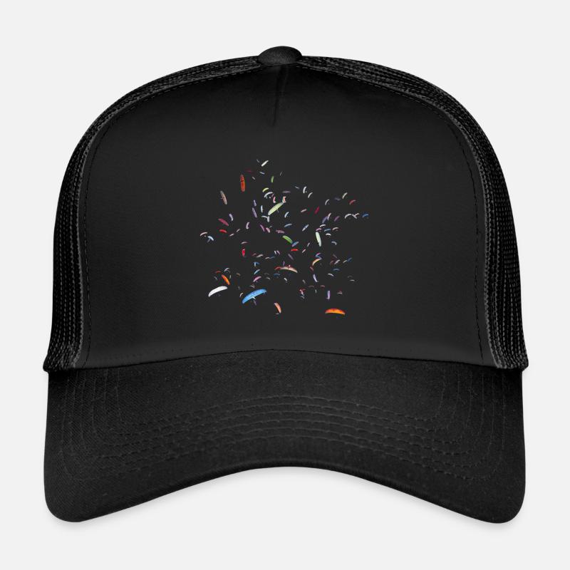 Paragliding Competition Gleitschirm Wettbewerb CP - Trucker Cap - Schwarz/Schwarz