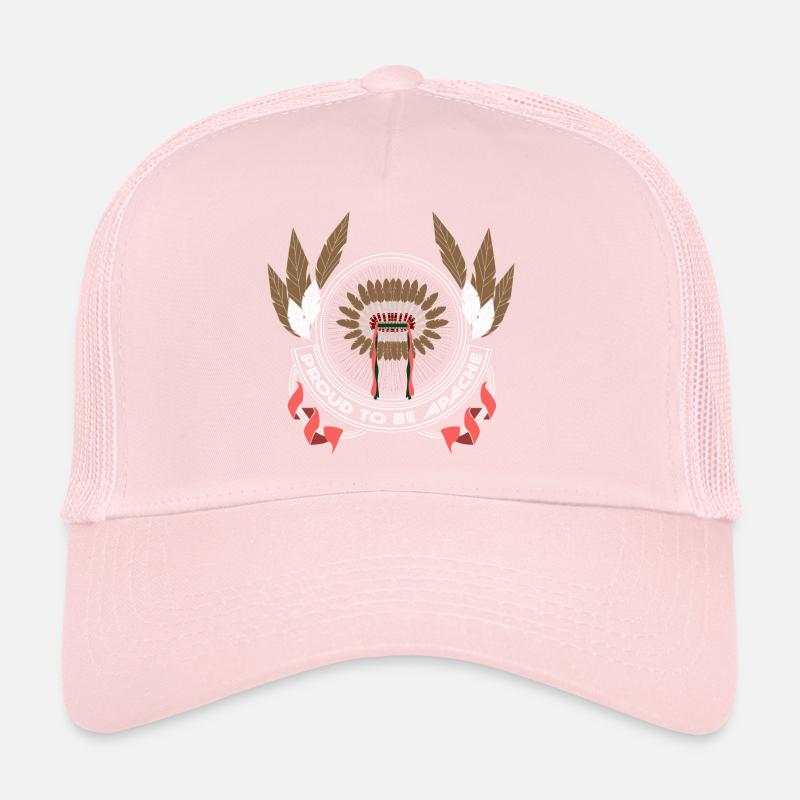 Native Indian Feathers Trucker Cap