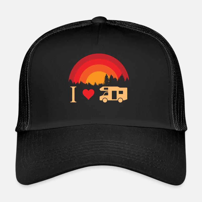 I love camping Trucker Cap