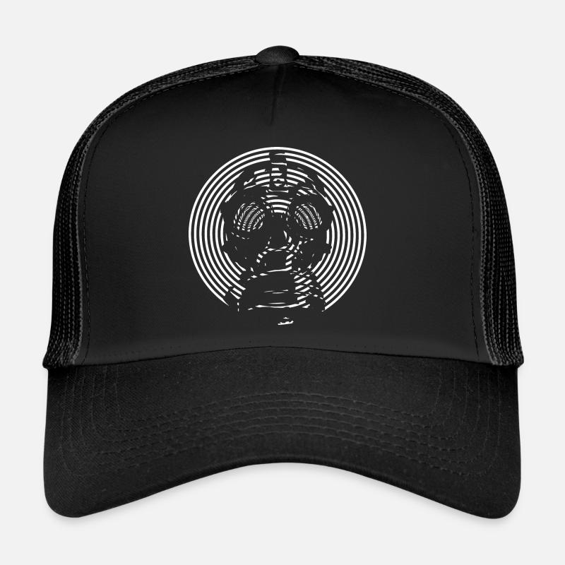 Freetekno - Trucker Cap - Schwarz/Schwarz