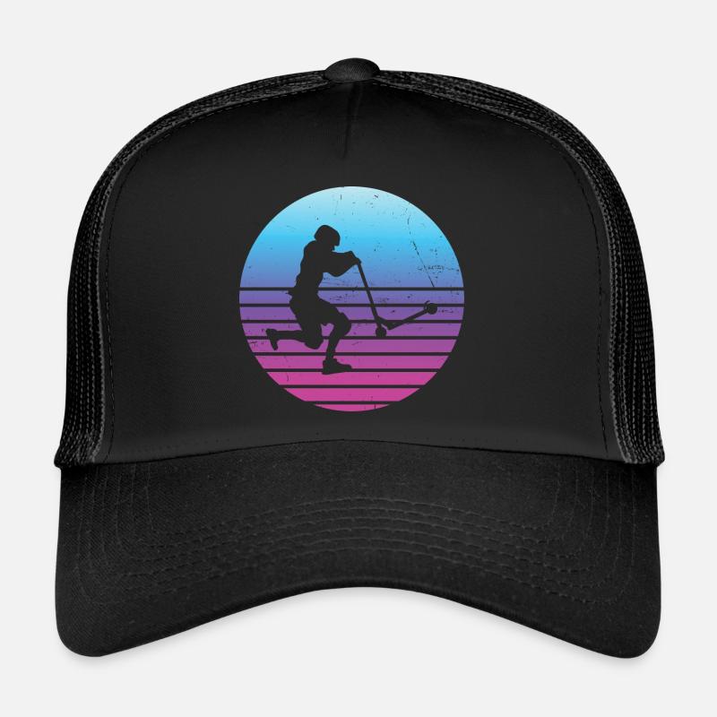 Scooter Stunt Stunt Roller Stuntscooter Scooter - Trucker Cap - black/black