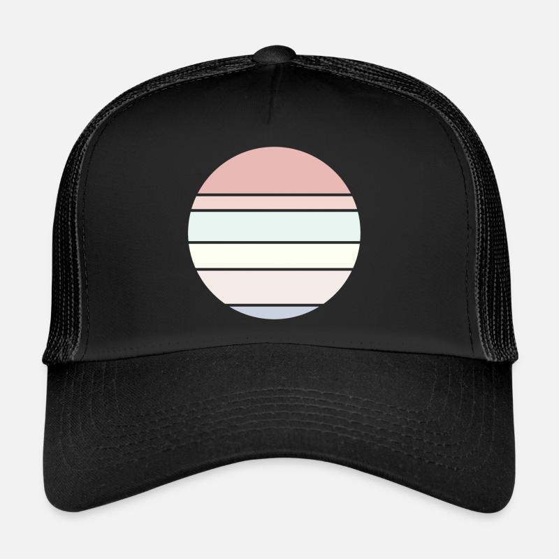 Background Pastel Circle Trucker Cap