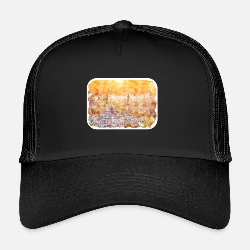 Malaisie Aquarelle Esquisse Dessinée à la Main Illustration Casquette trucker 