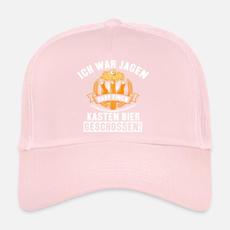 Ich war jagen habe einen Kasten Bier geschossen Trucker Cap