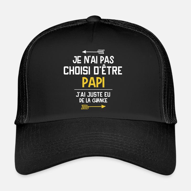 Papi - Retraité - Chance - Cadeau - Drôle Casquette trucker 