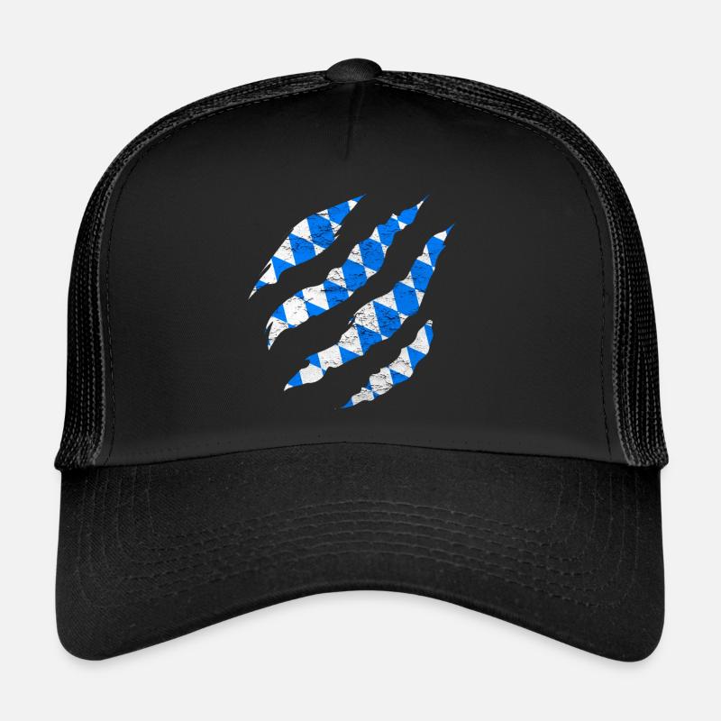 Bavaria Bavarian Flag Blue White Gift Trucker Cap