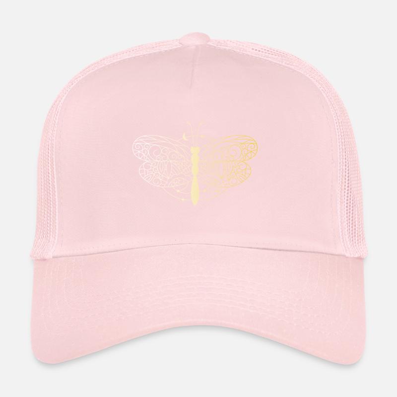 Libelle in Gold Trucker Cap