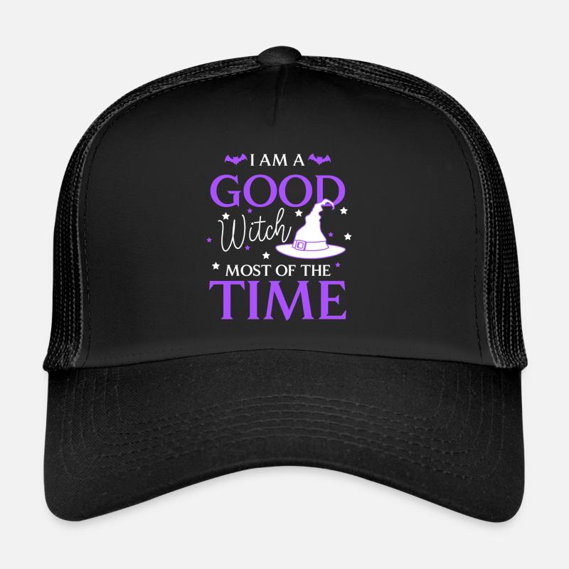 Witch Halloween Magic Trucker Cap