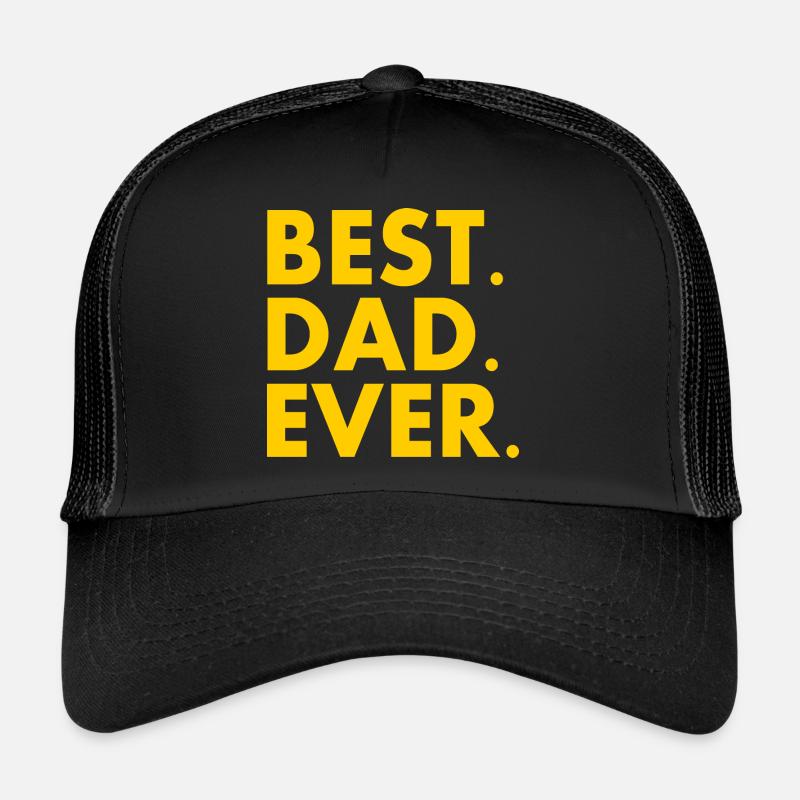 Best dad ever - Trucker Cap - Schwarz/Schwarz